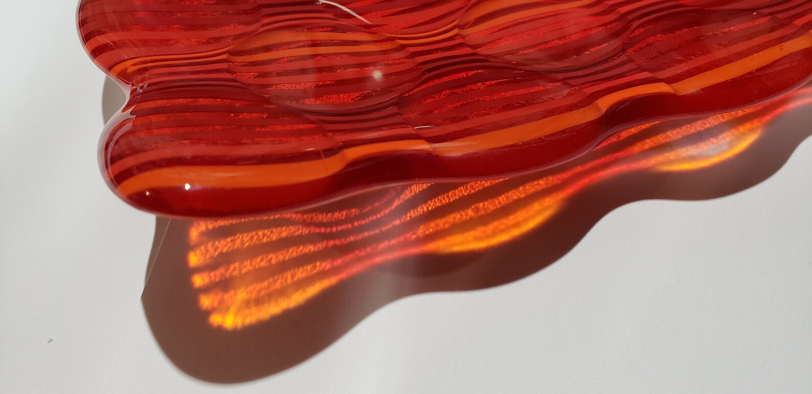 Fused Glass Plate Optic Harmonics Design Etsy