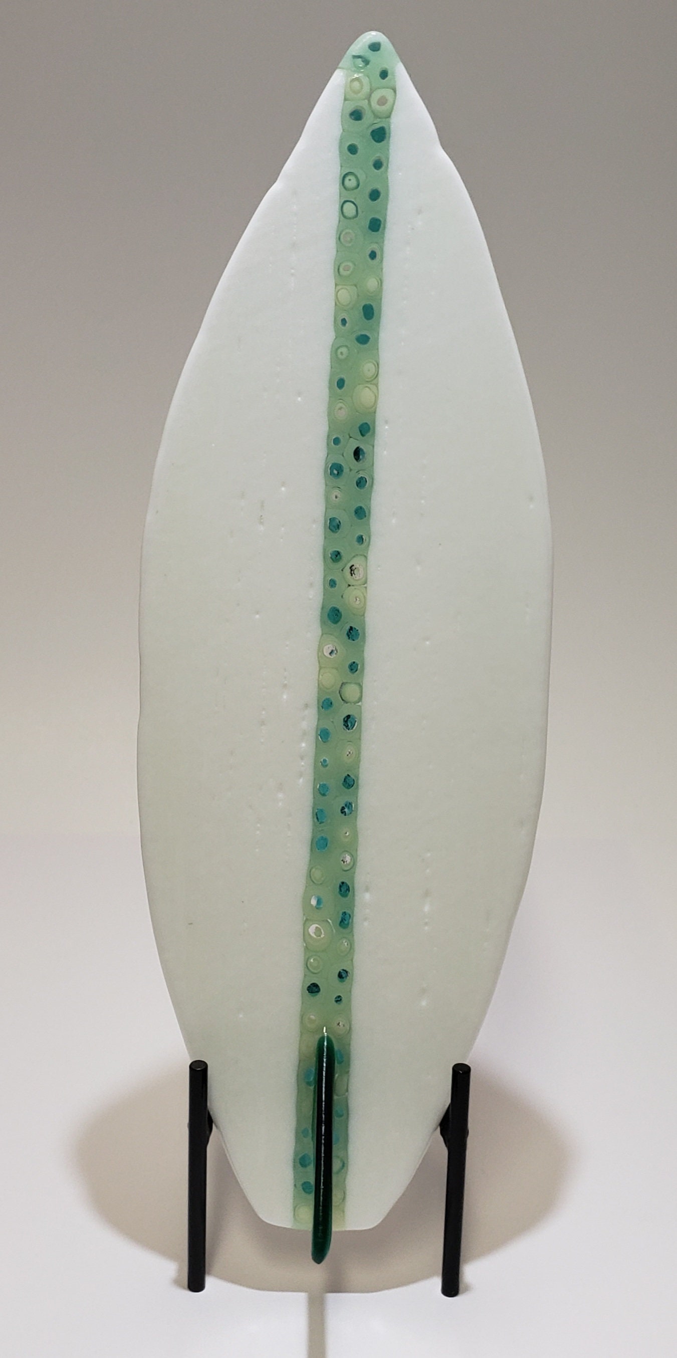 Murrini Glass Surfboard Fused Glass Surfboard Etsy