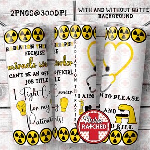 Radiation Therapist 20oz Tumbler Sublimation Design (Digital Download)