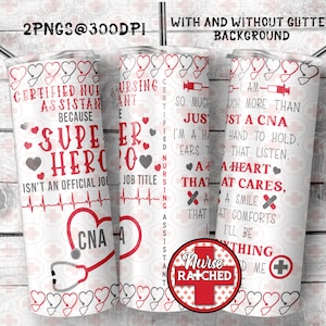 Certified Nursing Assistant Tumbler Design, CNA, CNA Png, Nursing Assistant, 20oz Tumbler Sublimation Design, Digital Download, PNG