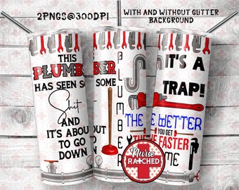 Divertente design per bicchiere idraulico: glitter e sfondo bianco (download digitale)