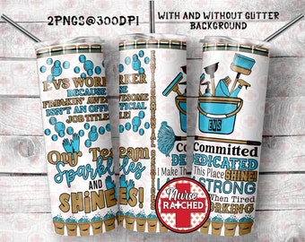 EVS Worker 20oz Tumbler Design: Environmental Services PNG (Digital Download)