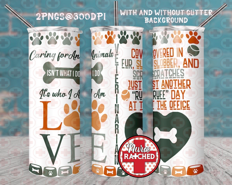 Veterinarian Wrap, Vet PNG, Veterinarian Tumbler Wrap, Vet Wrap, 20oz Tumbler Sublimation Design, Digital Download, PNG image 4