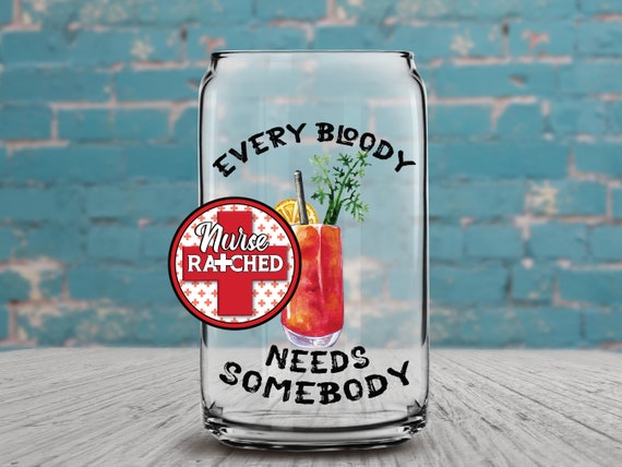 Bloody Mary Glass Can Design: Libby Can PNG (Digital Download)