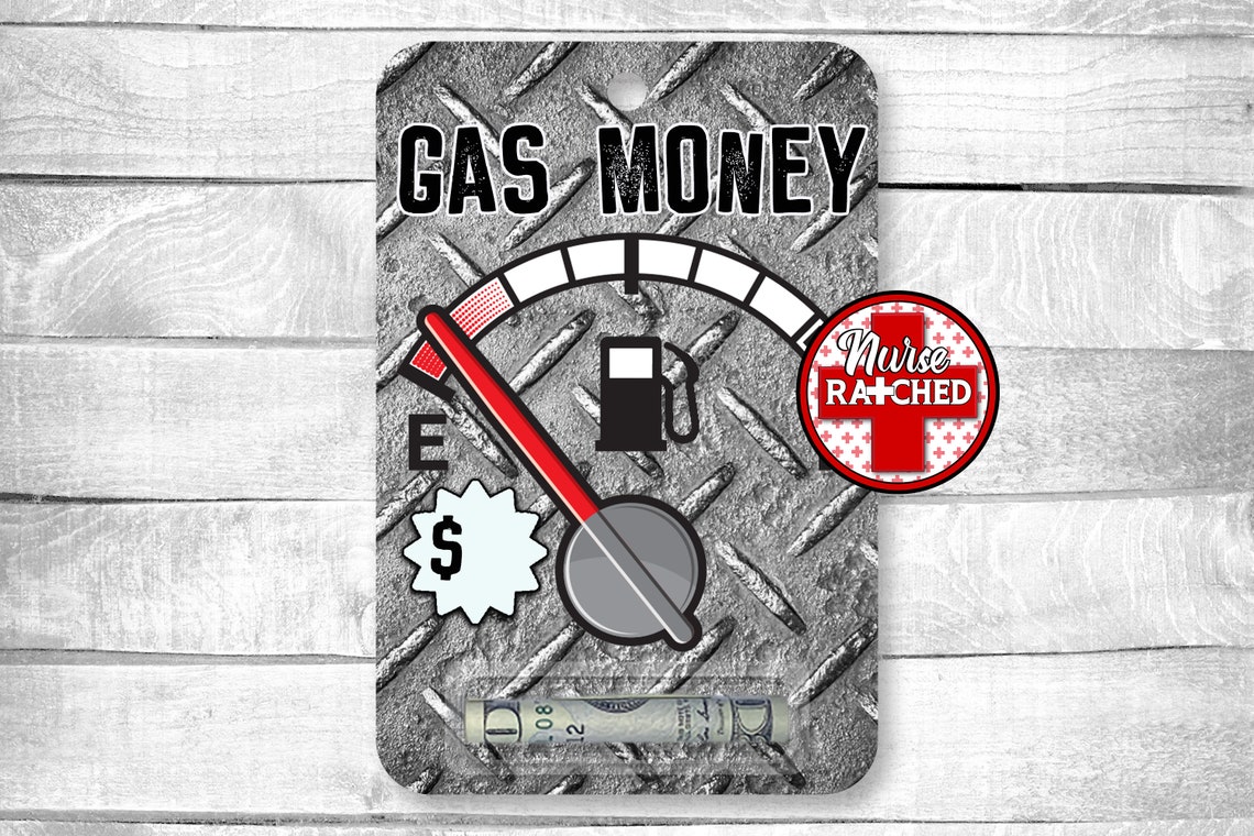 Gas Money Fuel Prices Gas Money Card Money Holder PNG - Etsy