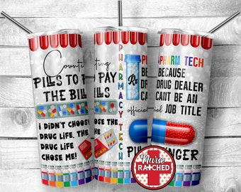 Apotheken Tech Becher: Pill Slinger Design (Digitaler Download)