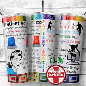 Patient Access Tumbler Design, Patient Registration PNG, Patient Access PNG, 20oz Tumbler Sublimation Design, Digital Download, PNG