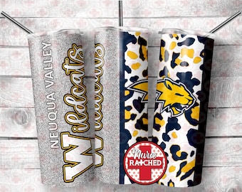 Neuqua Valley Wildcats Leopard Tumbler Design (Digital Download)
