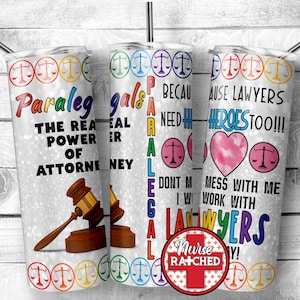 Paralegal, Paralegal PNG, Don&#39;t Mess With Me I Work With Lawyers All Day, Lawyer PNG, 20oz Tumbler Sublimation Design, Digital Download, PNG