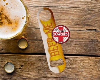 Beer Me Bottle Opener Sublimation Design: Pub Style PNG (Digital Only)