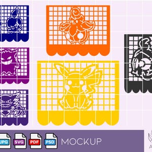 Vektoren Papel Picado Tag der Toten, Halloween, SVG, Clipart, Png, Psd, Ofrenda, Party Banner, Pokemon