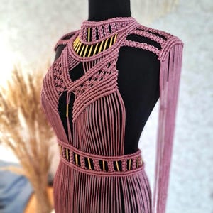 Royal Macrame Dress – Handmade Boho Festival Outfit | Custom Size Available