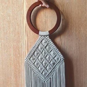 Unique Macrame Clutch Bag – Handmade Festival Purse with Fringe | Boho Style