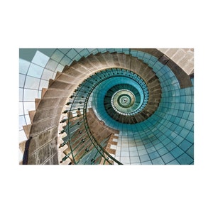 Turquoise Spiral Staircase