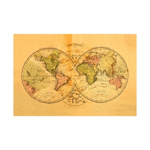 1840 Boston Atlas World Map
