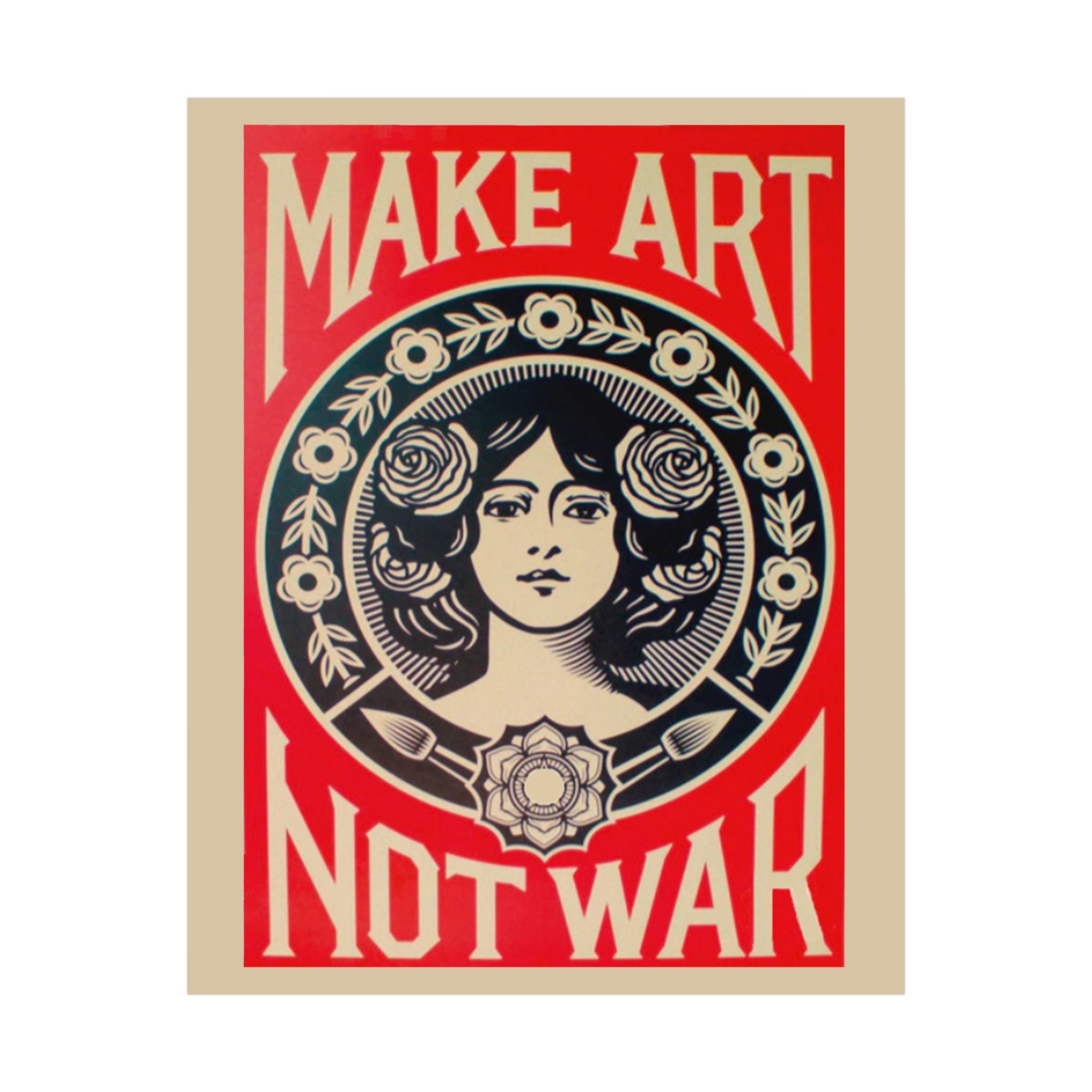 Make Art Not War Etsy UK