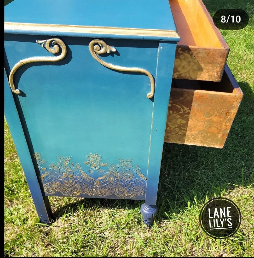 SOLD NOT for Sale. Full Size Headboard and Footboard W/dresser Etsy