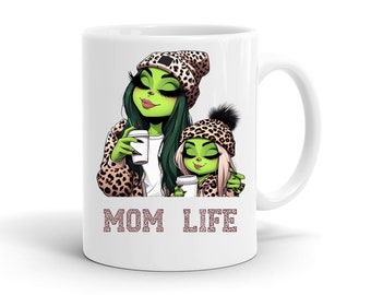 Tasse | Kaffeetasse | Momlife| Geschenk | bedruckte Tasse | grüne Frau | Trend | Mama | Mama & Tochter | Mum | Mum Life | Leo Look | Trend