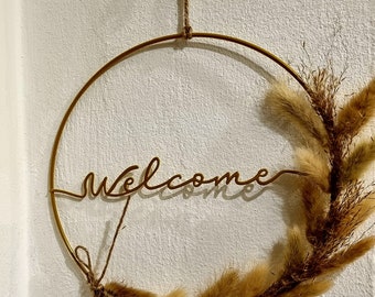Dried flower wreath |  Door sign |  Wall decoration |  Wreath |  Decoration | Gift