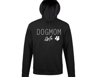 Dogmum | Hundemama | Hundehoodie | Hoodie | personalisierter Hoodie | Hunde | Pfoten | Dog | Hund | Hundemum | Dogmama | Hundename