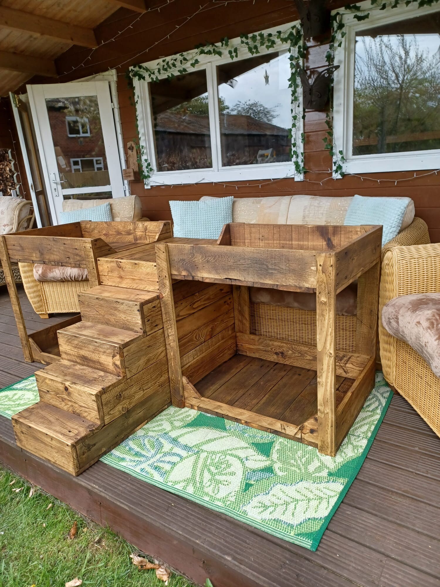 Large 4 Bed Dog or Cat Bunk Bed Handmade Using Reclaimed Etsy UK