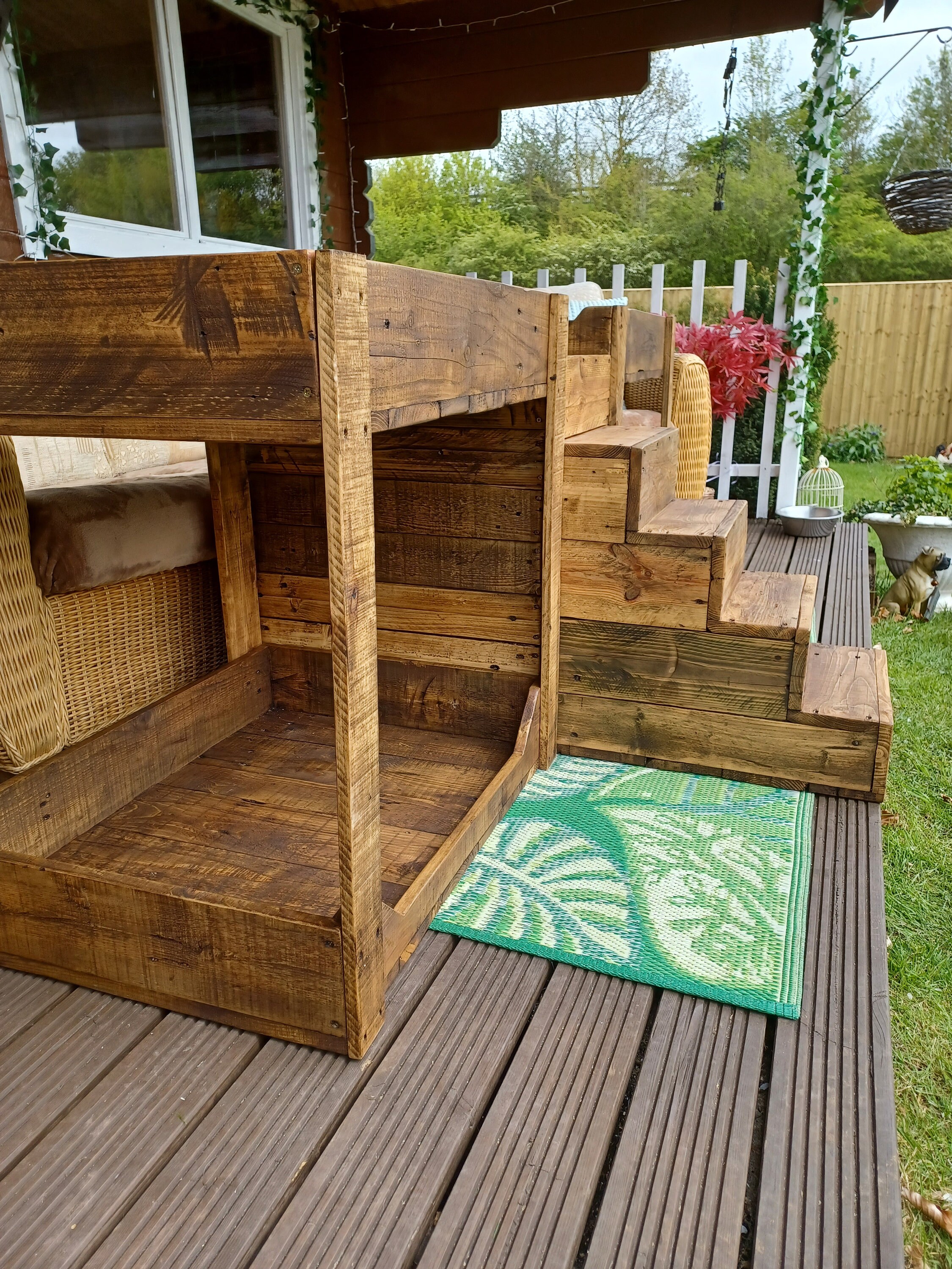 Large 4 Bed Dog or Cat Bunk Bed Handmade Using Reclaimed Etsy UK