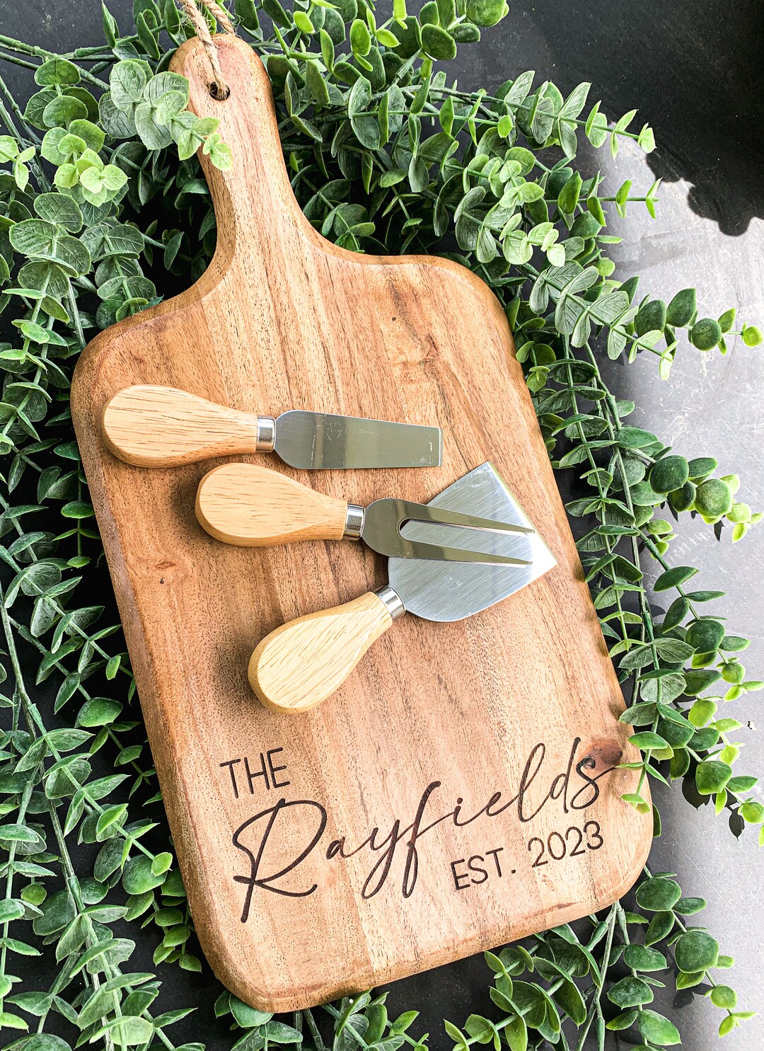 Personalized Cheese Board Etsy