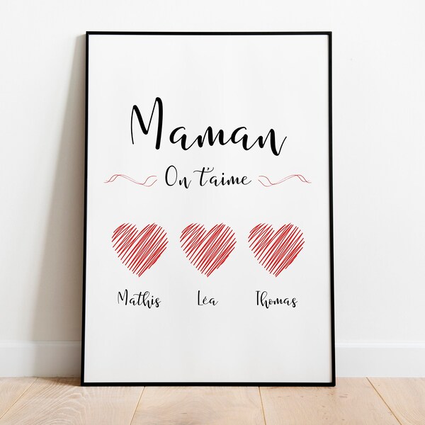 Personalized poster - Grandmother's Day / Mother's Day gifts - personalized mom frame - mom gifts