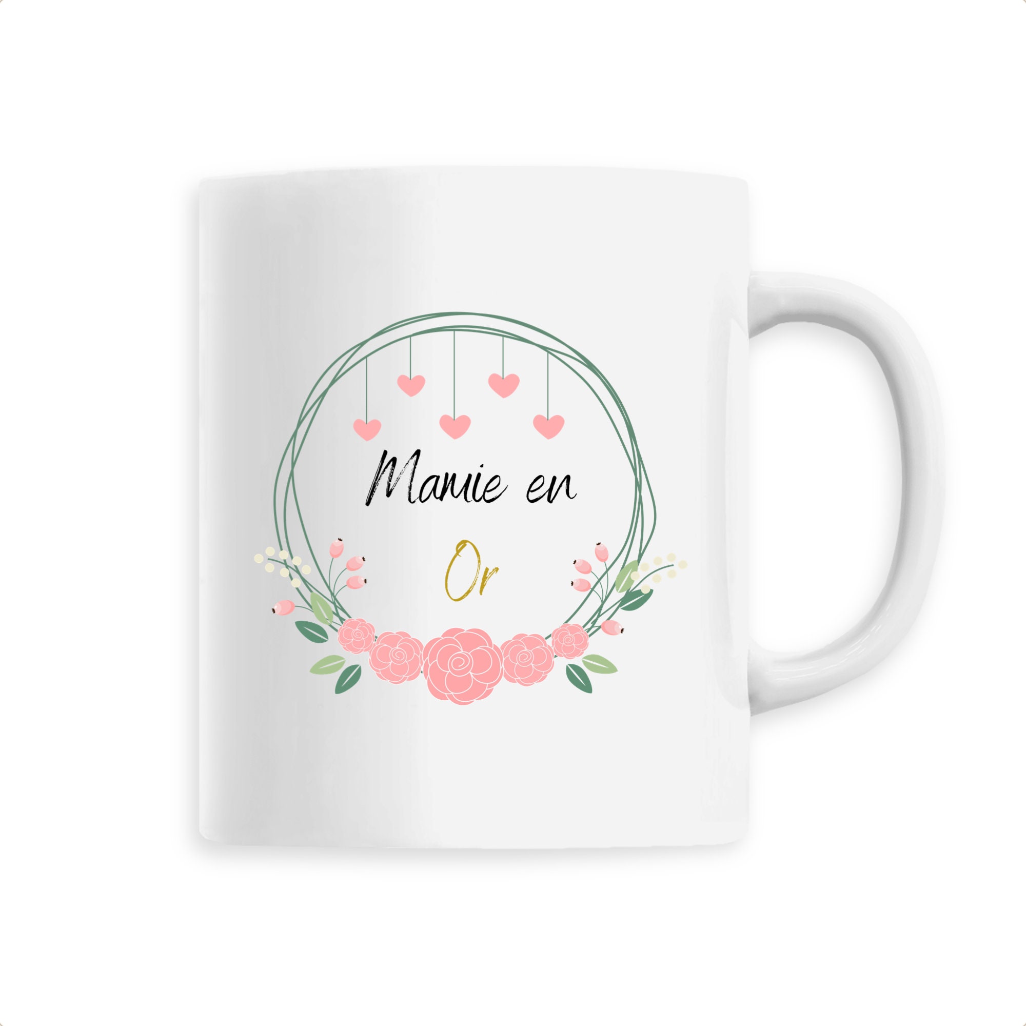 Mug Mamie en Or - Cadeaux Fête Des Grand Mères Pour Mamie