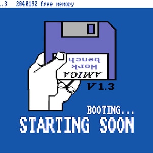 Twitch Overlay Commodore Amiga Retro Style | Twitch Webcam Amiga Retro Style Overlay | Complete Stream Package - PNG,SVG & AI Files