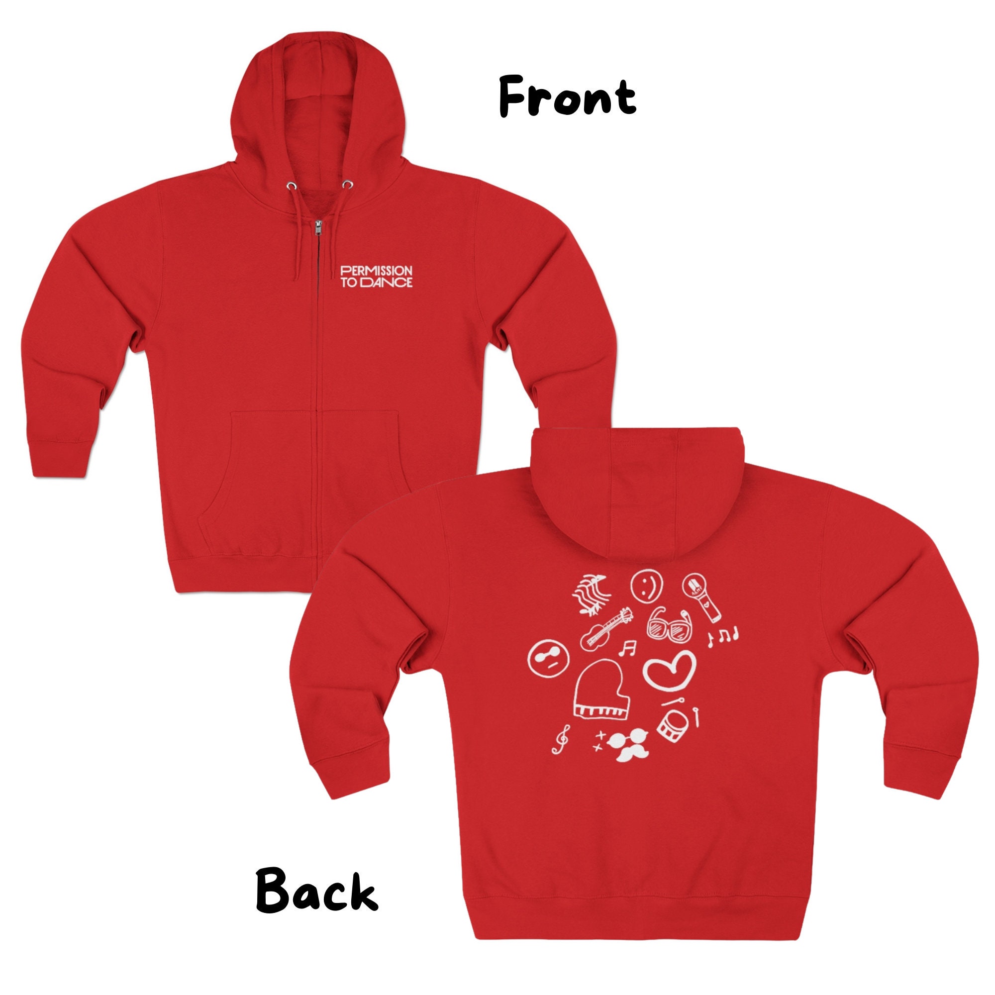 Permission to Dance on Stage Full Zip Hooded Sweatshirt - Etsy Canada