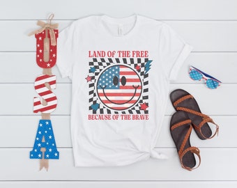 Land of the Free Stars and Stripes Red White and Blue - Etsy