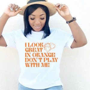 I look great in orange