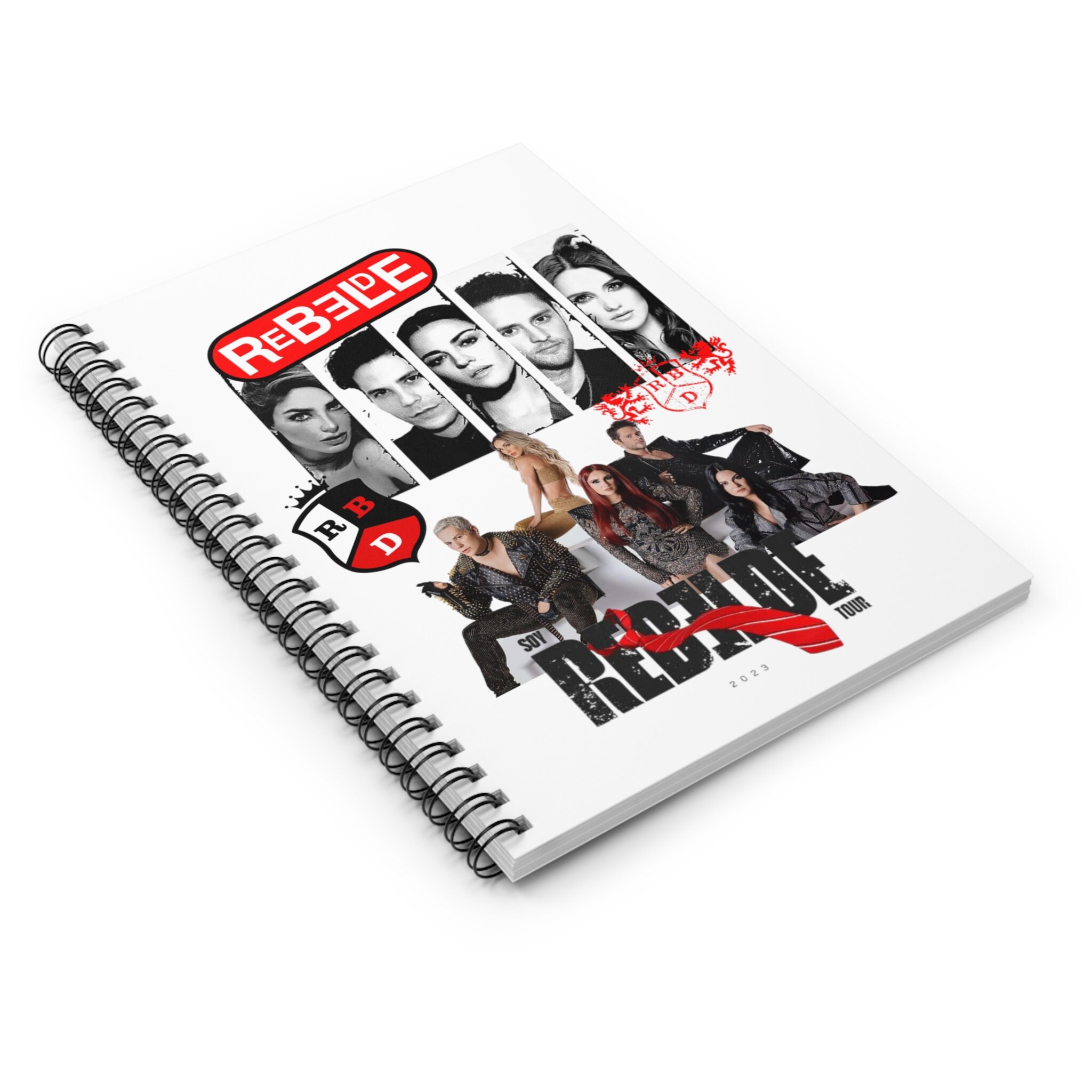 RBD Spiral Bound Workout Journal & Fitness Log Book - Includes Pen, Tape Measure, Stickers To Track Progress