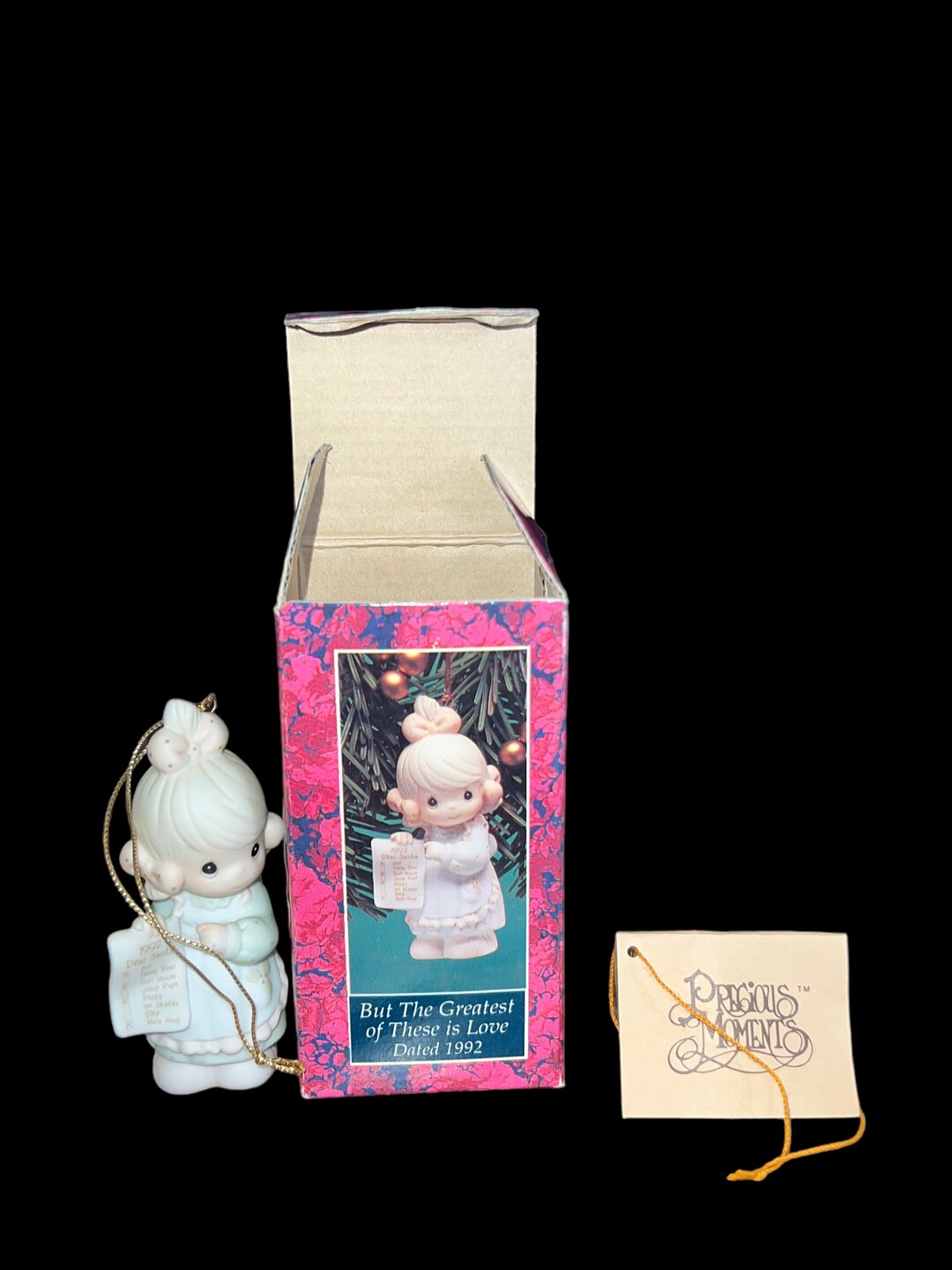 Enesco Precious Moments Christmas Ornament " but the Greatest of These ...