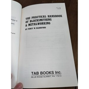 The Practical Handbook Of Blacksmithing & Metalworking - Blandford - 1980 1st Ed immagine 7