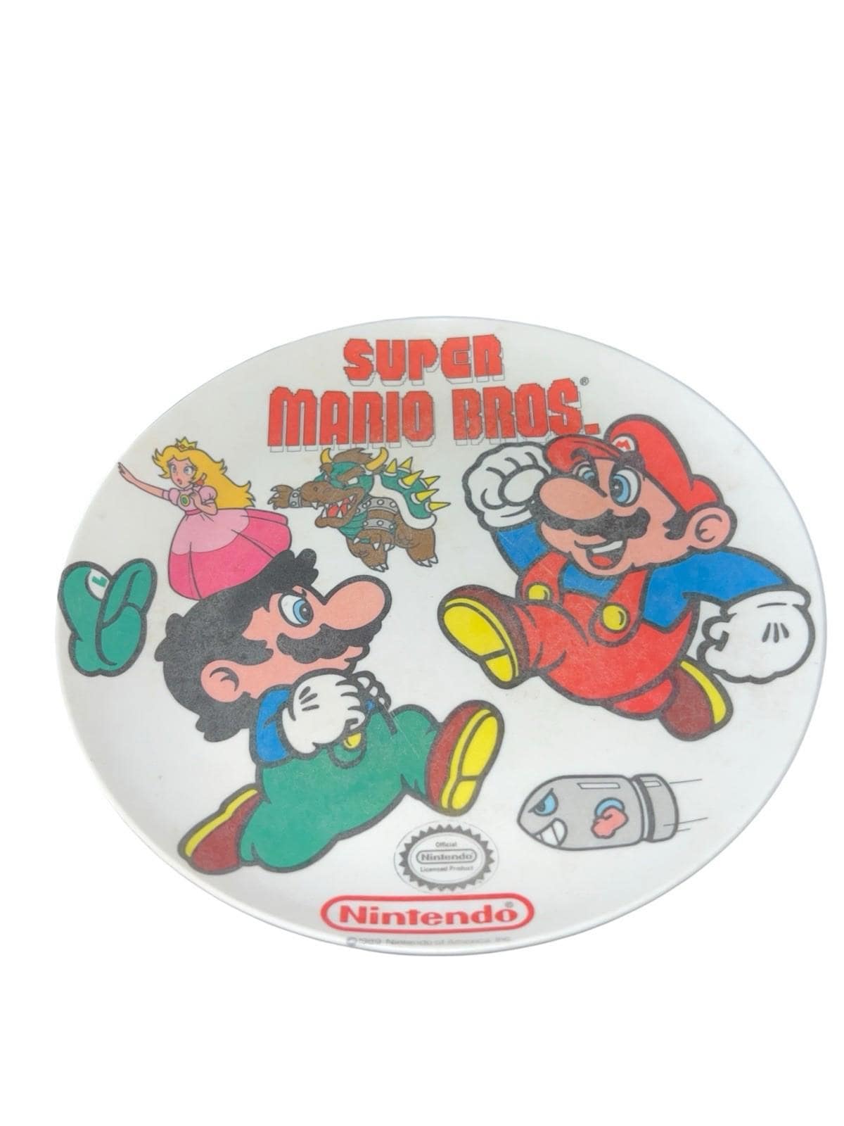 任天堂 Super Mario Bros. 絆創膏 1989年製 スーパーマリオ Vintage 1989 Super Mario Bros Plate: Nintendo Collectible - Etsy
