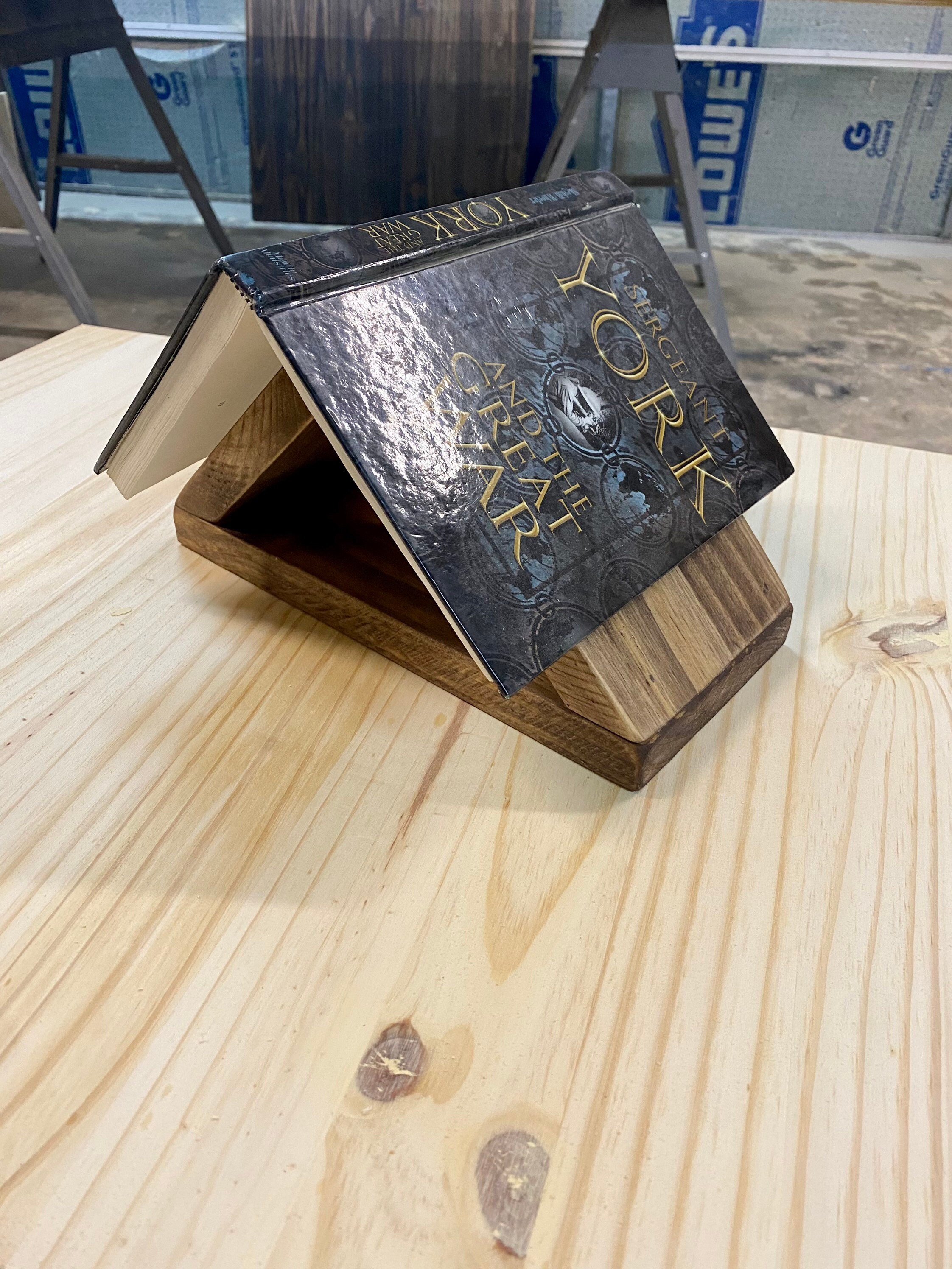 Triangle Book Stand Etsy