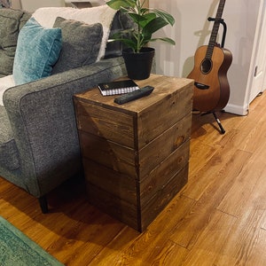 Narrow Farmhouse End Table