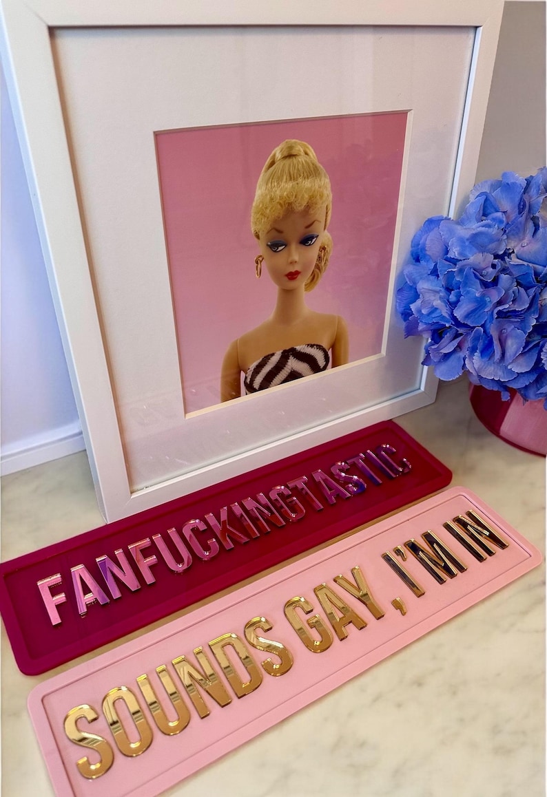 3D Mirrored Acrylic Personalised Street Sign| Custom Street Sign| Home Bar Sign| Personalised Sign| Dopamine Decor| Surname Sign image 4