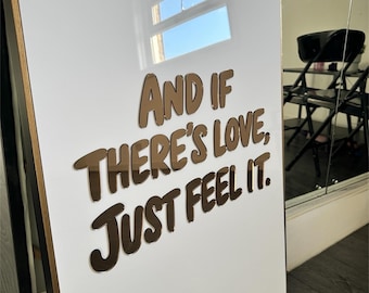 And if there’s love - Gloss Custom Canvas -Wedding Sign-Bedroom Decor-Acrylic Wall Sign-