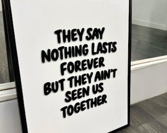 Luke Combs Custom Canvas -Wedding Sign-Bedroom Decor-Acrylic Wall Sign-