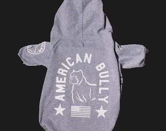 Super Soft Gray Sweater For Dogs | American Bully Flagship Hoodie | High Quality Pet Apparel