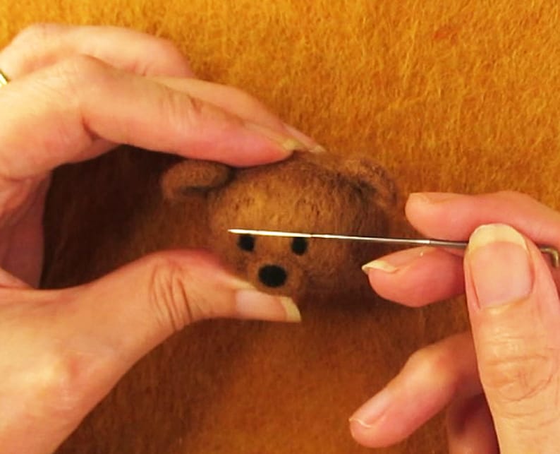 How to Needle Felt Eyes Mouths Noses Eyebrows and Face Etsy UK