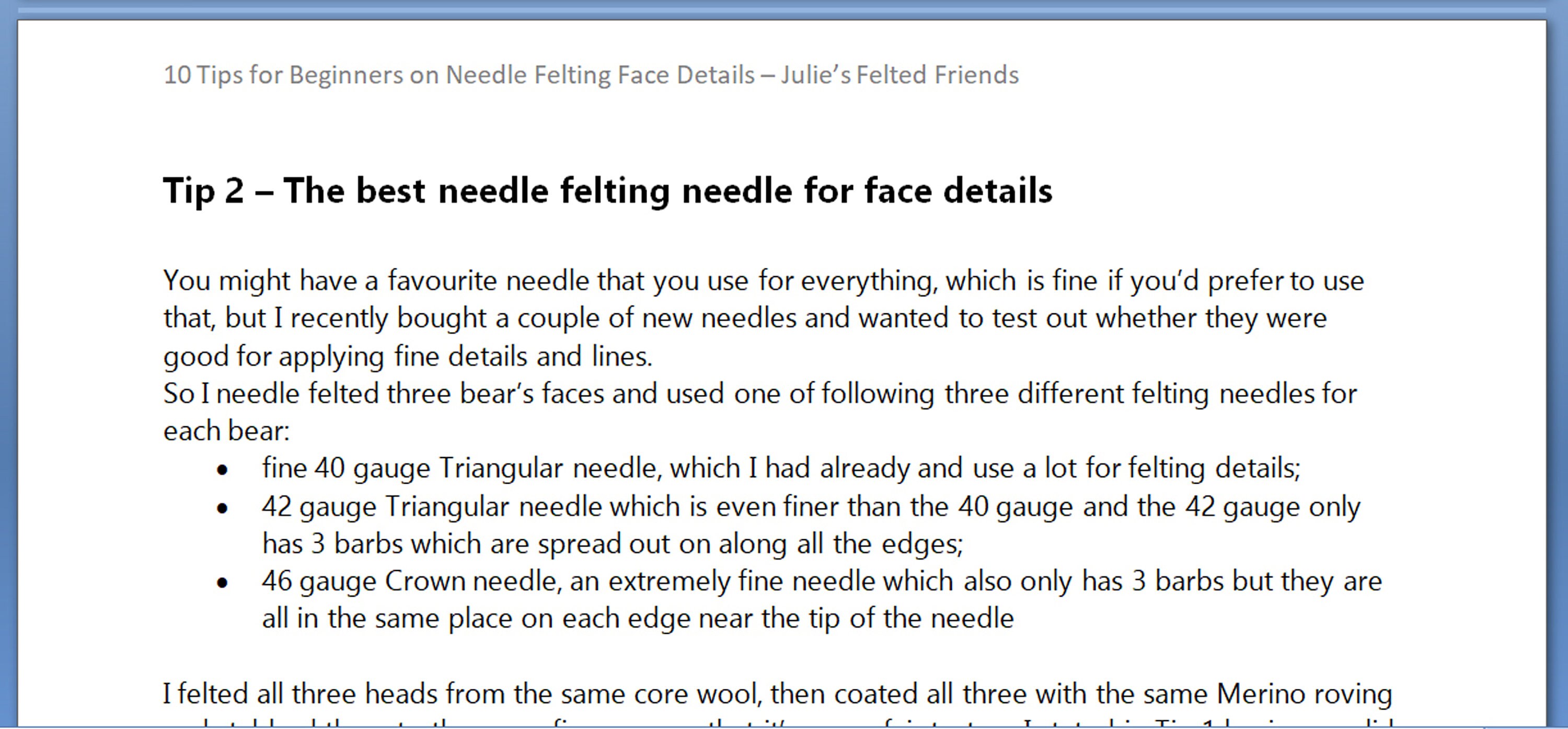 How to Needle Felt Eyes Mouths Noses Eyebrows and Face Etsy UK