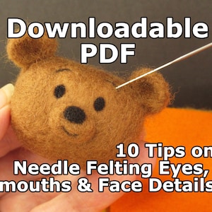 Needle Felting Faces: Beginner&#39;s Guide PDF Tips on Fine Lines and Face Details