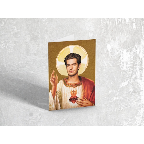 Saint Andrew Garfield Card Saint Andrew Garfield Greeting Card