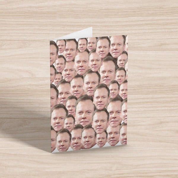 Kiefer Sutherland Card - Kiefer Sutherland Greeting Card