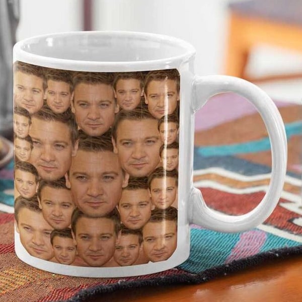 Jeremy Renner Mug - 11oz Or 20oz- Jeremy Renner Coffee Cup - Ceramic Mug