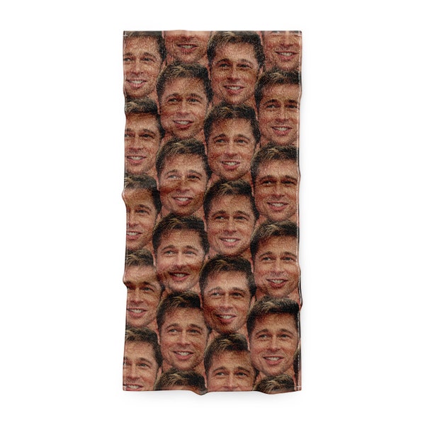 Brad Pitt Beach Towel - Brad Pitt Bath Towel - Brad Pitt Towel